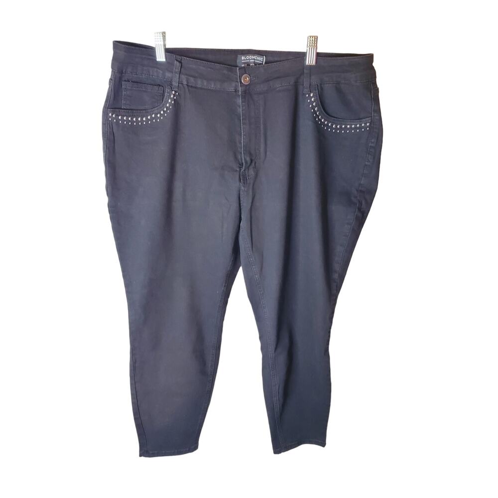 BloomChic Black Jeans with Pocket Stud Details, NWT, Size 22